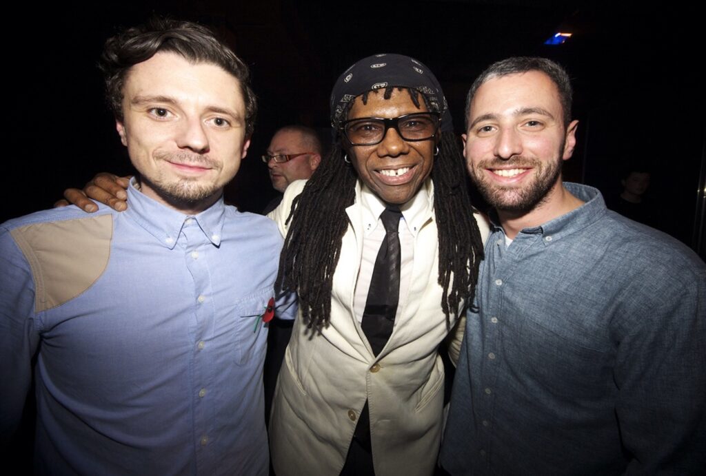 Krysko with Nile Rodgers and Sam Kandel