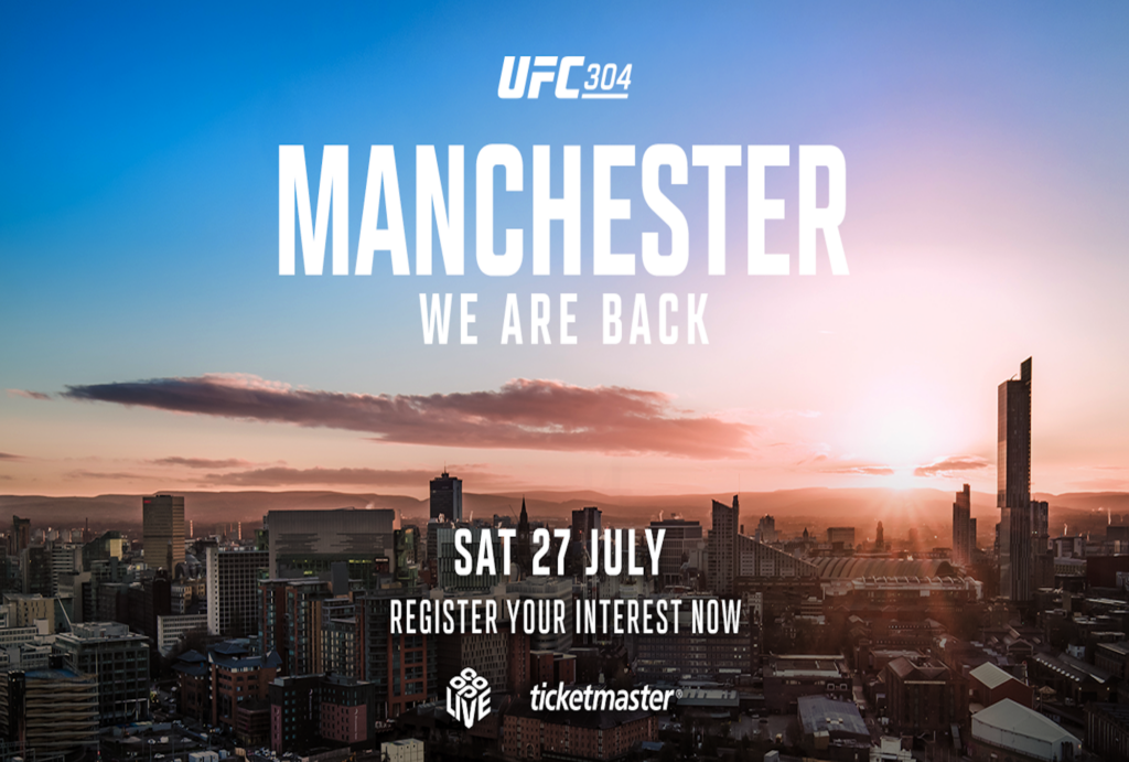 UFC 304 is taking place in Manchester in July