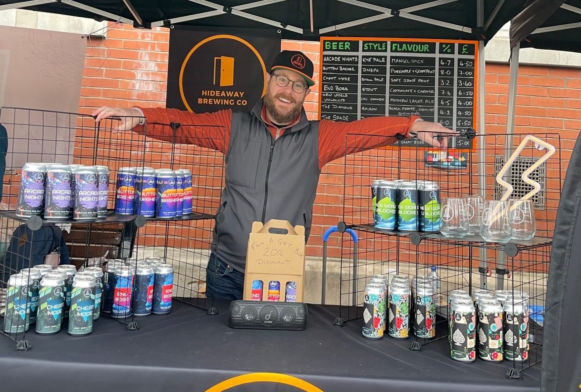 Dan Wright is the owner of Hideaway brewery