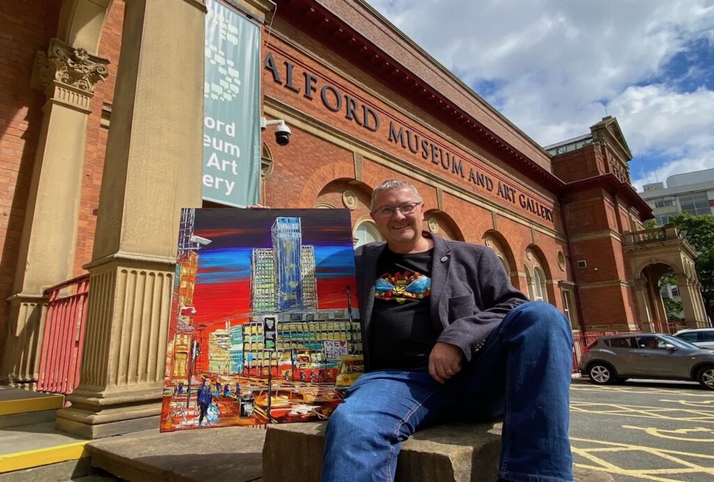 Andrew Alan Matthews is an artist from Manchester who paints city scapes