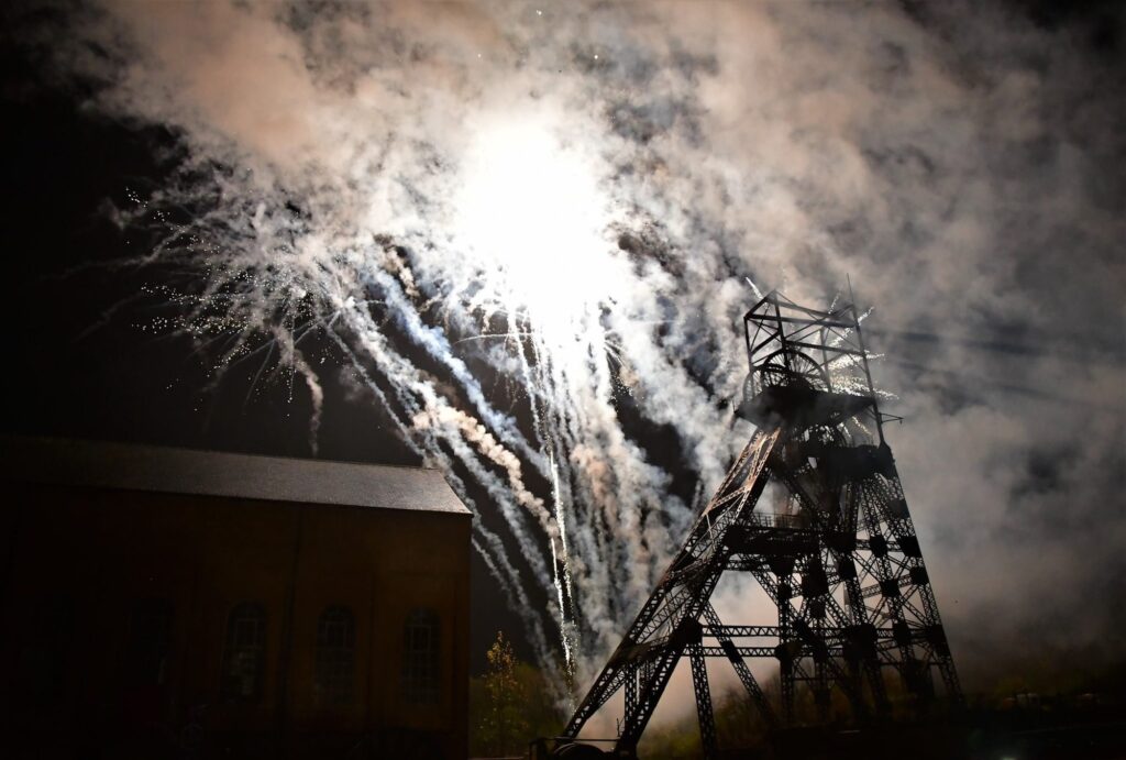 Lancashire Mining Museum fireworks in Astley