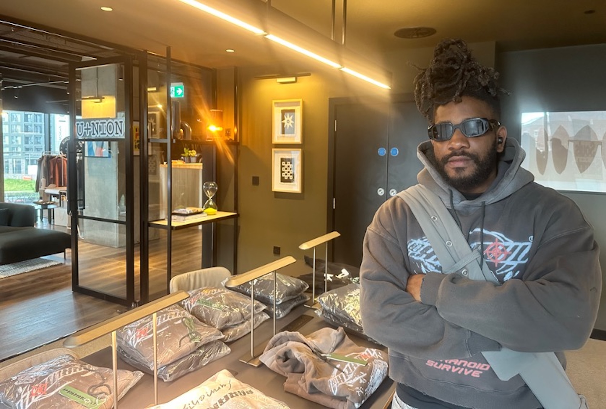 Paranoid Garments owner selling at Souls Sampled