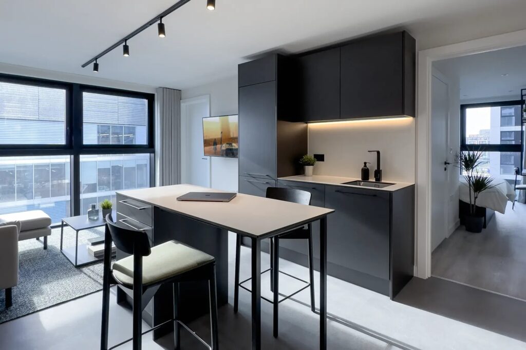 Duo apartment open kitchen diner